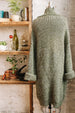 Alpaca Fleck Oversized Sweater Coat