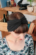 Black turban headband for women -  hair hairband