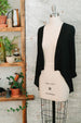 Black lace back cardigan in lightweight wool - french style clothing by Jessica Rose